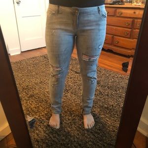 Ripped Denim Jeans Size 12